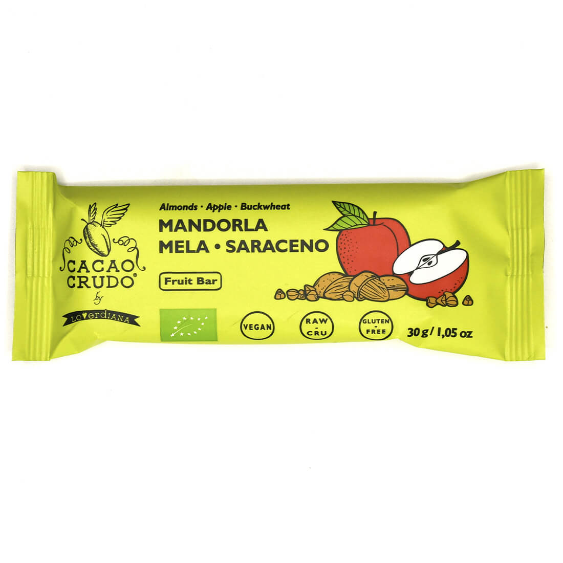 Barretta Mandorle Mela e Saraceno 30 gr